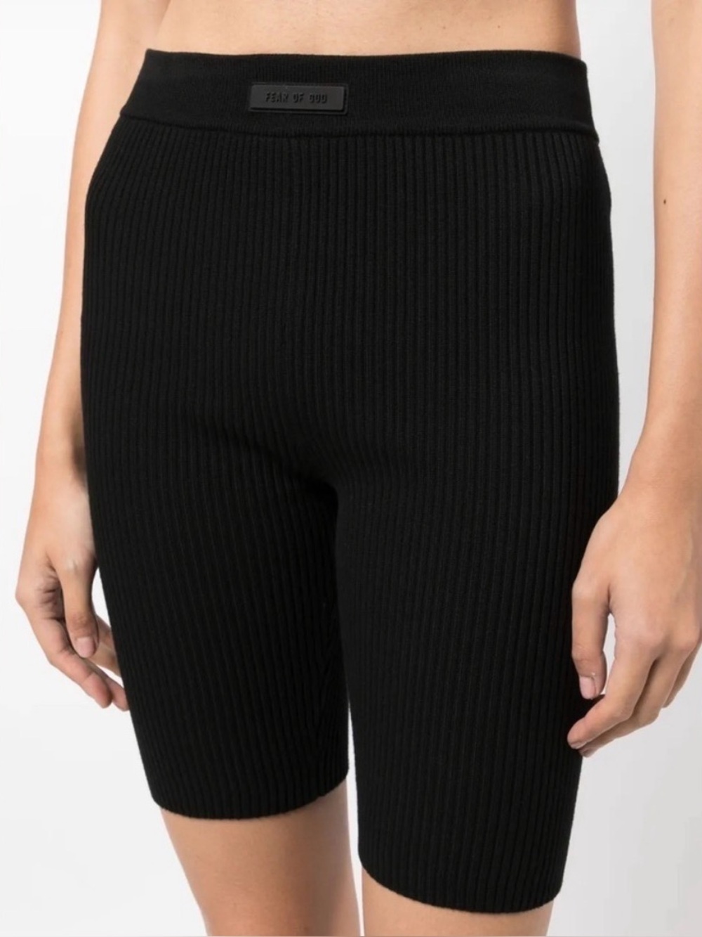 Fear Of God Essentials Ribbed Black Biker Short Streetwear women’s size small